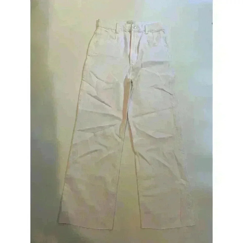 Favorite Daughter‎ Jordie Wide Leg Super High Rise 27 White $331 Originally